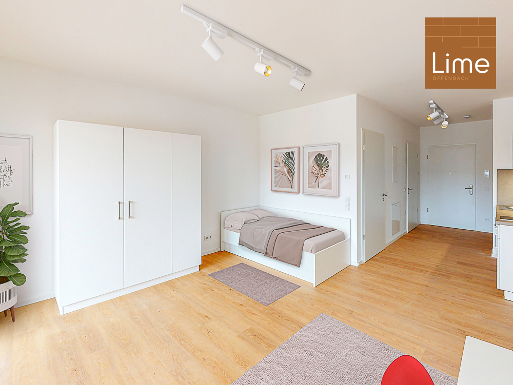 Möbliertes 1-Zimmer-Apartment mit Einbauküche und Balkon - Photo 1