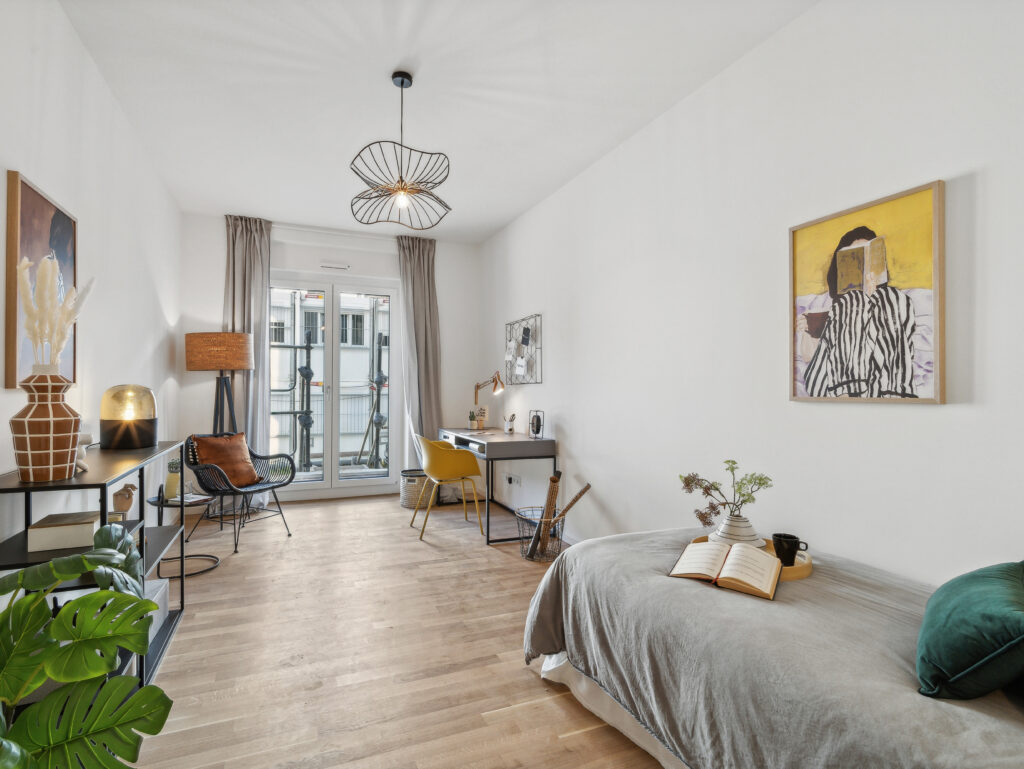 Helle und moderne 3-Zimmer-Wohnung: Neubau mit Einbauküche und schönem Balkon - Photo 3