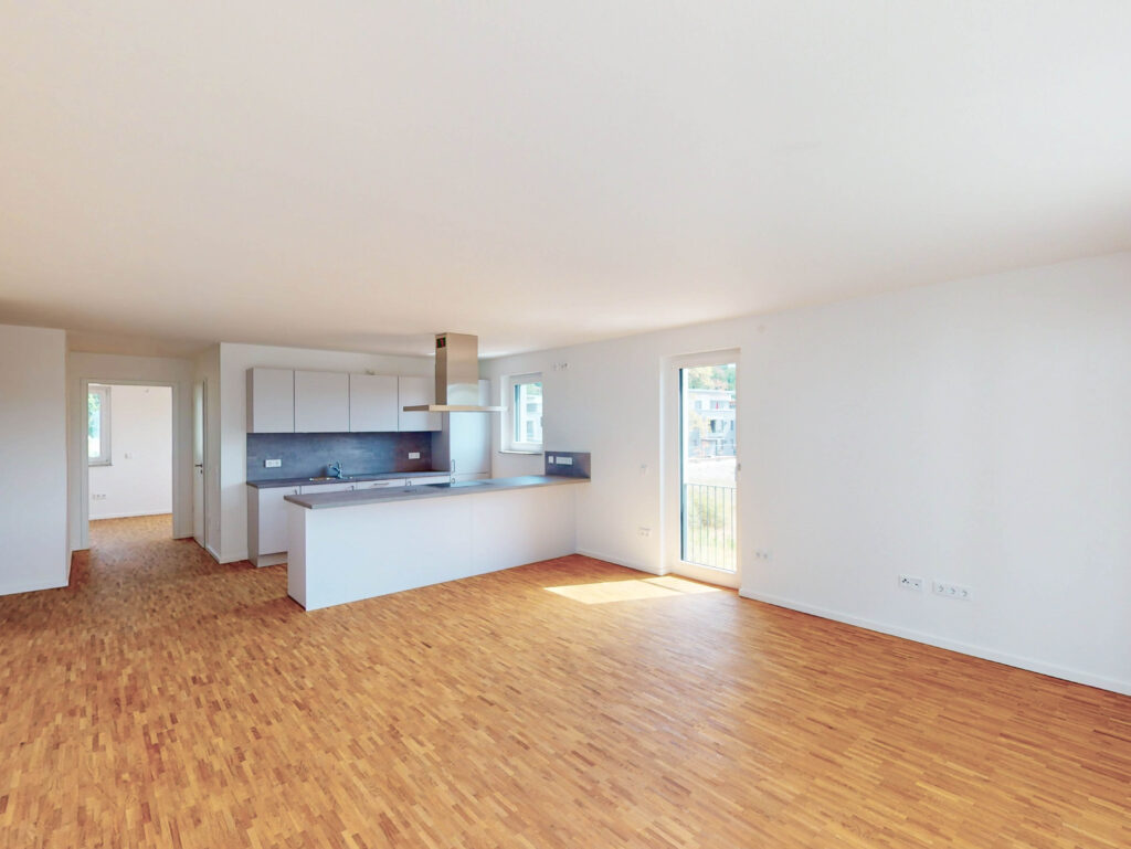 Nur mit WBS anmietbar! 4 Zimmer voller Wohnkomfort - Erstbezug mit EBK und Balkon - Photo 2