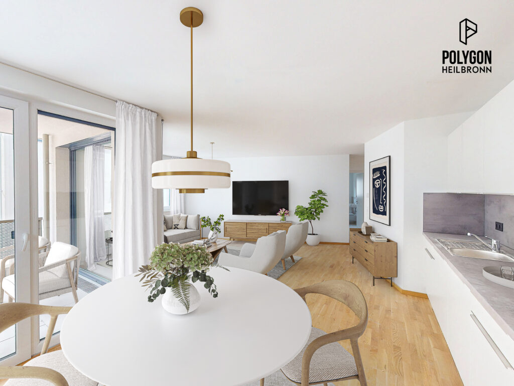 WG-taugliche 3-Zimmer-Wohnung mit EBK und Süd-Westloggia - Foto 1