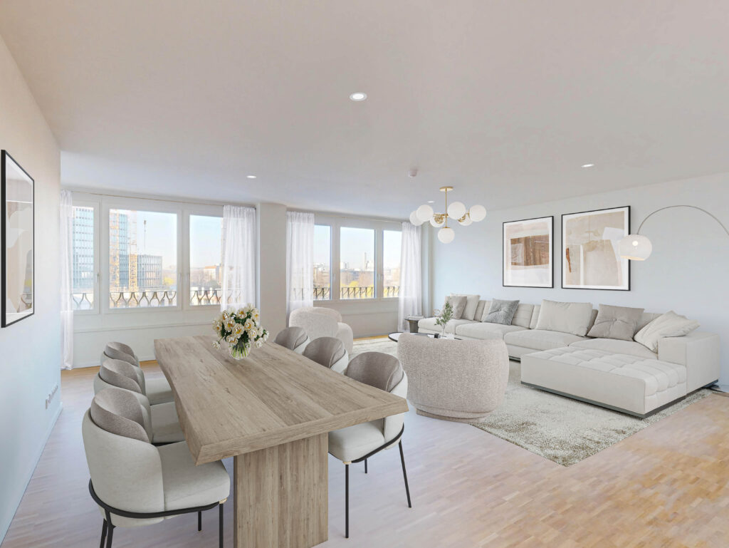 Elegance Meets Space – Großzügiges 3-Zimmer-Apartment mit Balkon und Loggia - Foto 2