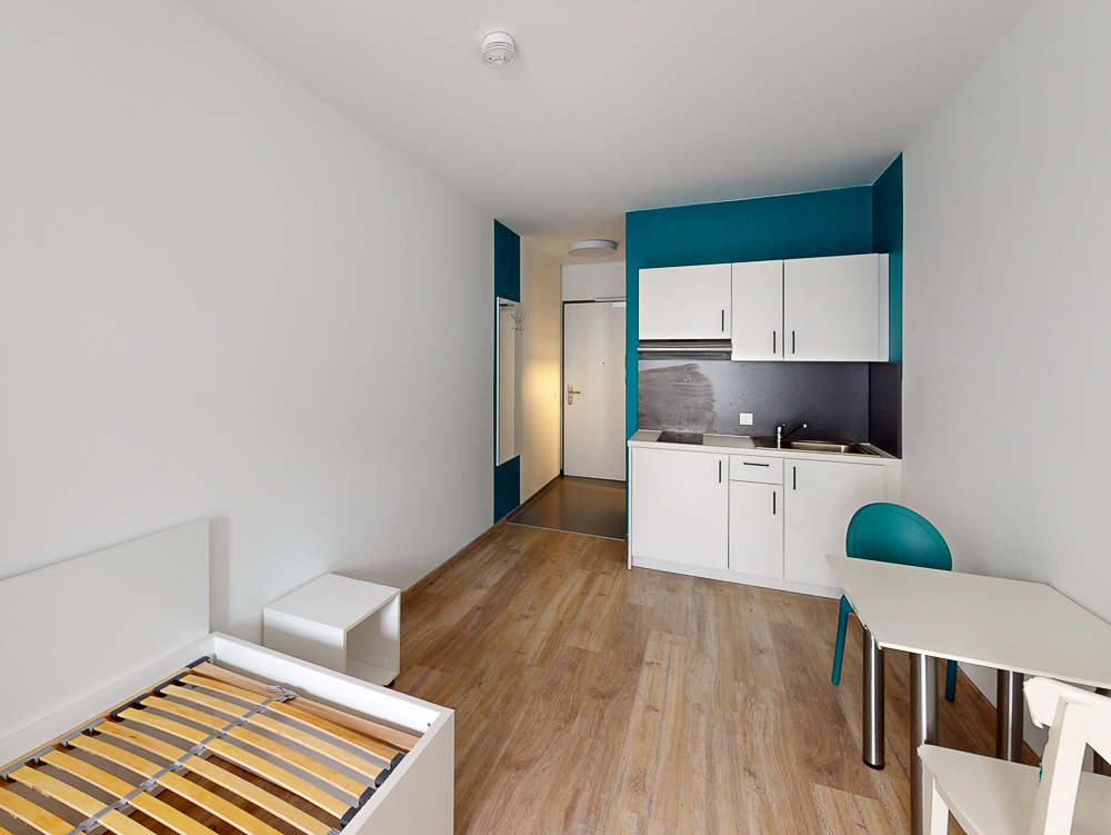 Ausschließlich für Auszubildende - Möbliertes 1-Zimmer-Apartment mit Einbauküche und Balkon - Photo 2