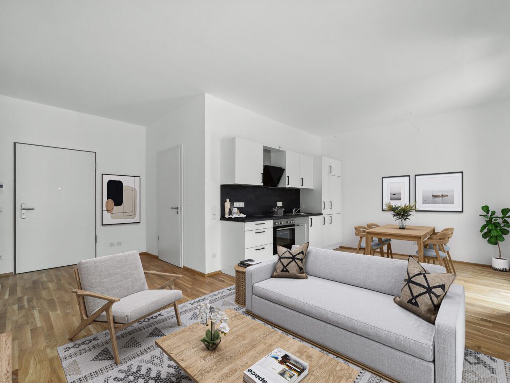 Perfektes Wohngefühl für Familien! 3-Zimmer-Wohnung mit EBK und Terrasse - Photo 1