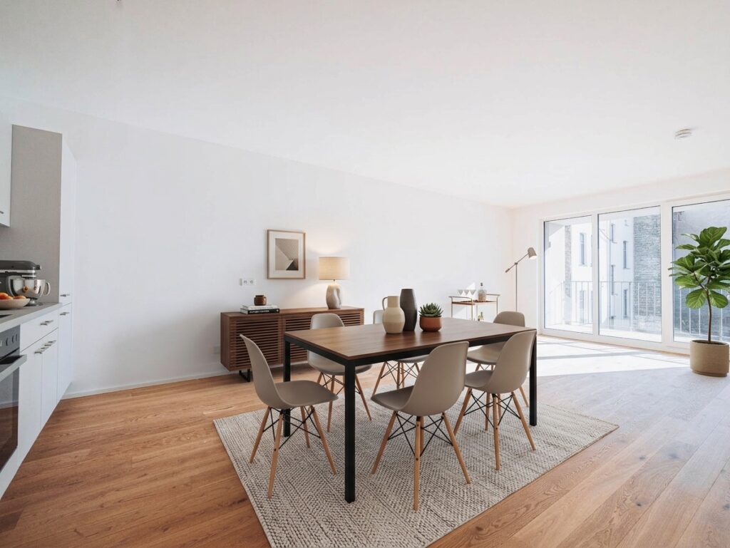 Elegante Neubau-Wohnung: 4-Zimmer mit zwei Balkonen und stilvoller Einbauküche - Photo 2