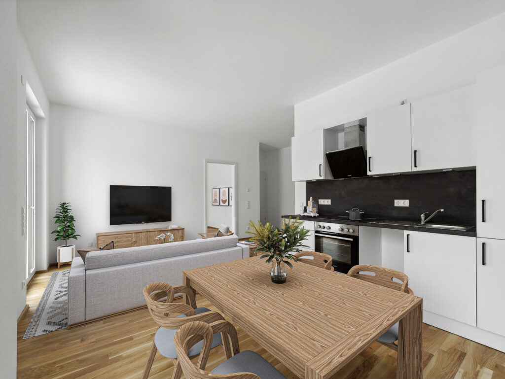 Perfektes Wohngefühl für Familien! 3-Zimmer-Wohnung mit EBK und Terrasse - Photo 3
