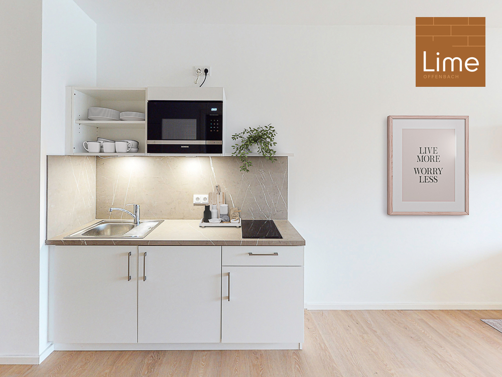 Möbliertes 1-Zimmer-Apartment mit Einbauküche und Balkon - Photo 2