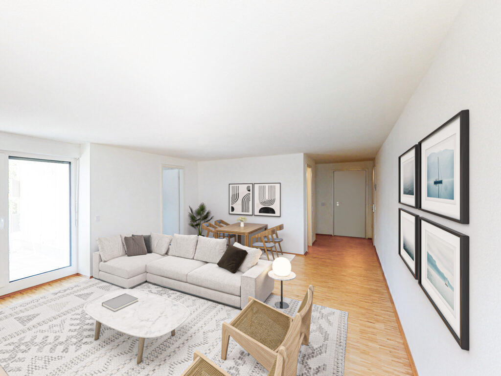 Schöne 3-Zimmer-Erdgeschosswohnung mit moderner Einbauküche und Terrasse - Photo 1