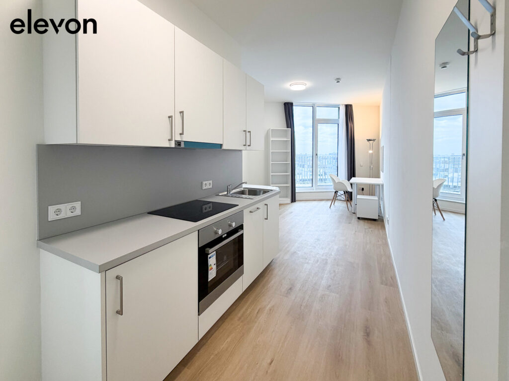 Voll möbliert und in bester Lage - Stilvoll eingerichtetes 1-Zimmer-Apartment im elevon! - Photo 2