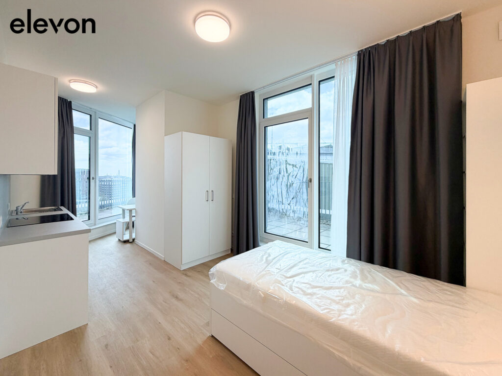 Voll möbliert und in bester Lage - Stilvoll eingerichtetes 1-Zimmer-Apartment im elevon! - Foto 2