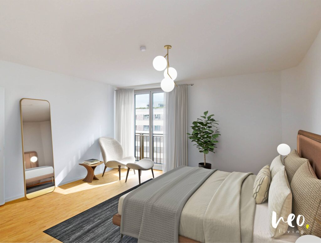 Exklusive 4-Zimmer-Wohnung mit großer Fensterfront - Foto 2