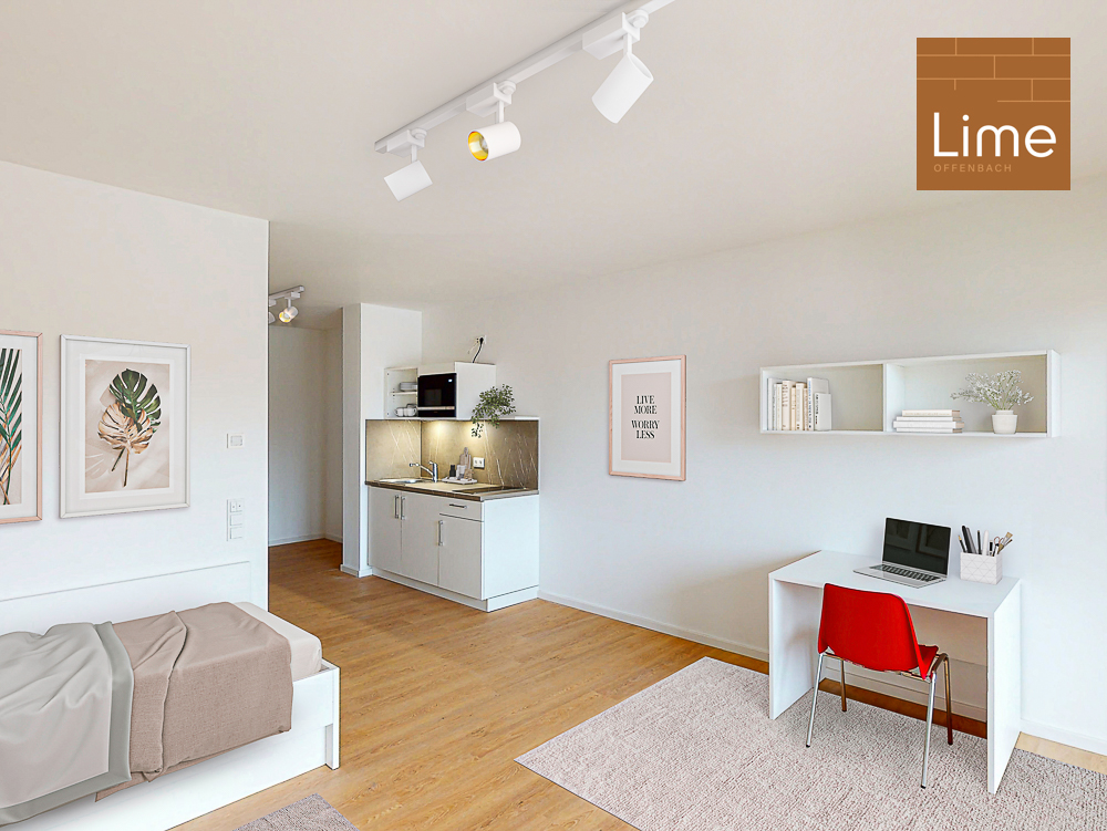 Möbliertes 1-Zimmer-Apartment mit Einbauküche und Terrasse - Photo 1