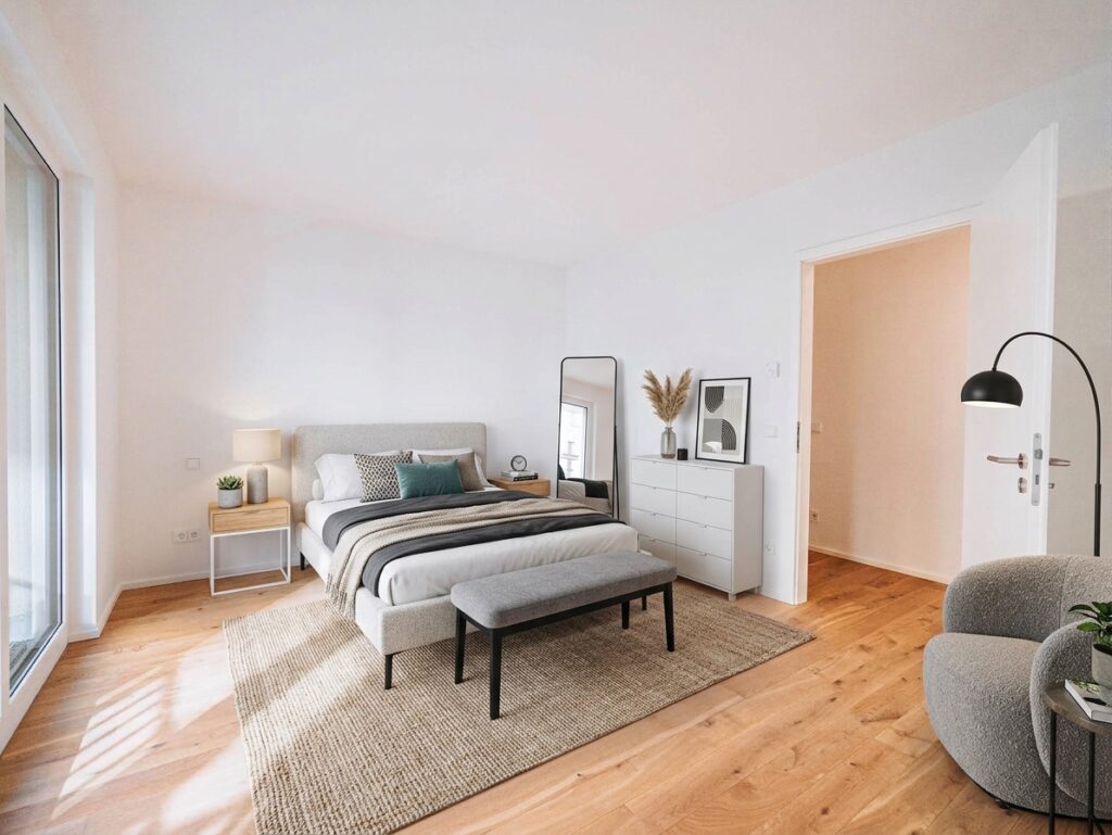 Elegante Neubau-Wohnung: 4-Zimmer mit zwei Balkonen und stilvoller Einbauküche - Photo 4