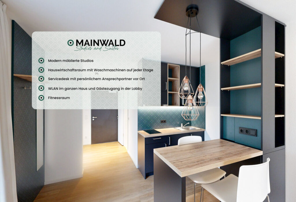 Kompaktes und möbliertes Apartment im Mainwald – sofort bezugsfrei! - Photo 5