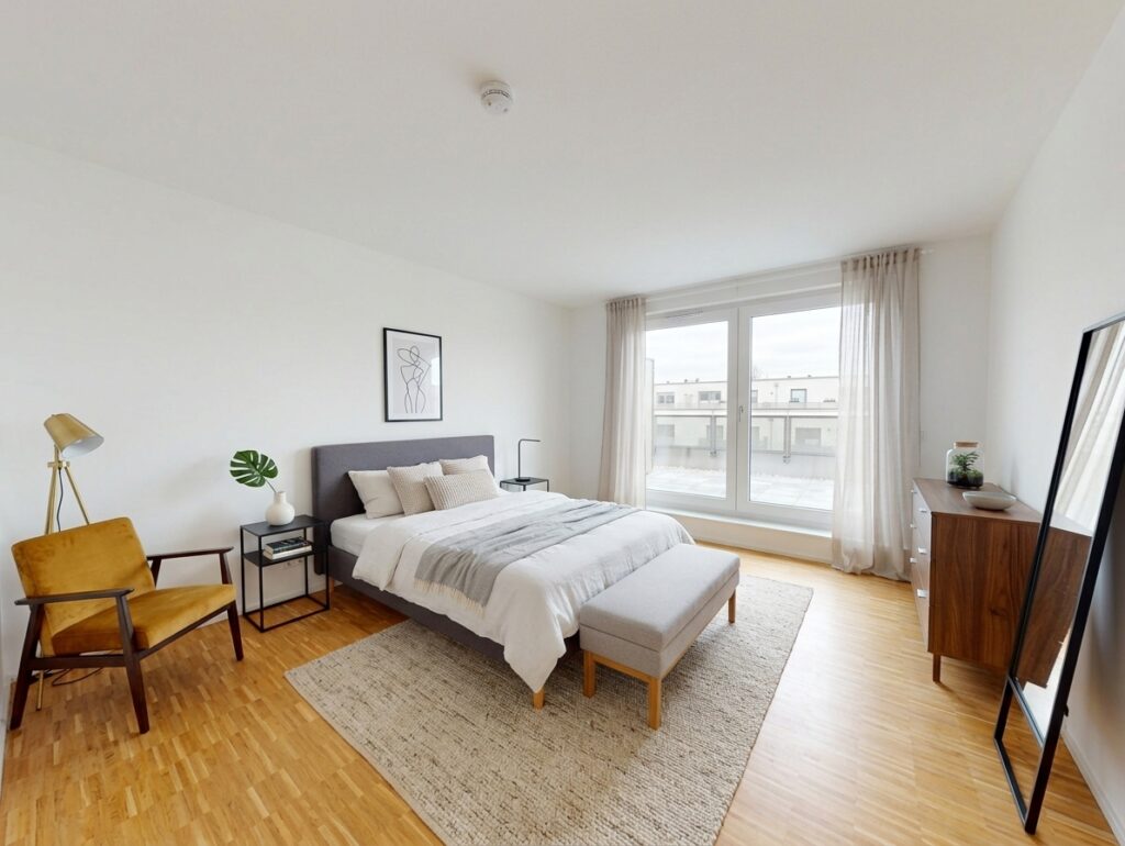 Modern geschnittene 2-Zimmer-Wohnung mit Balkon und offener Küche - Foto 2